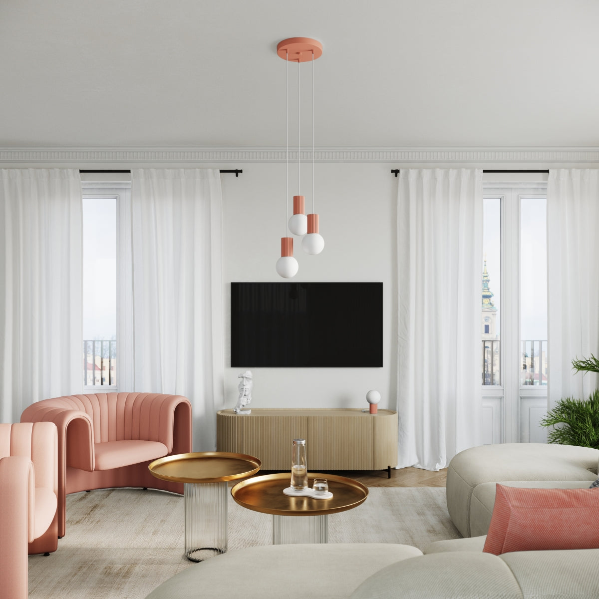 Lampe suspendue Halo 1 pêche
