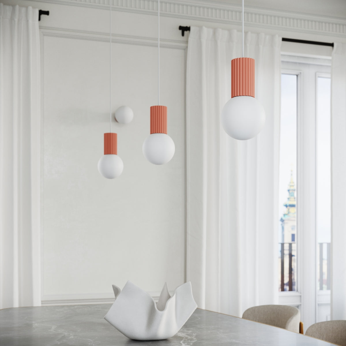 Lampe suspendue Halo 1 pêche