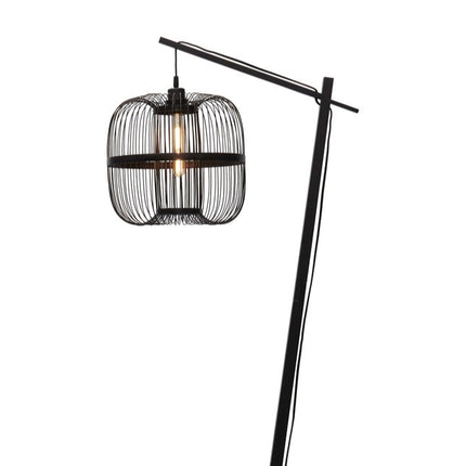 Lampadaire Hokkaido Bambou Noir 176 cm