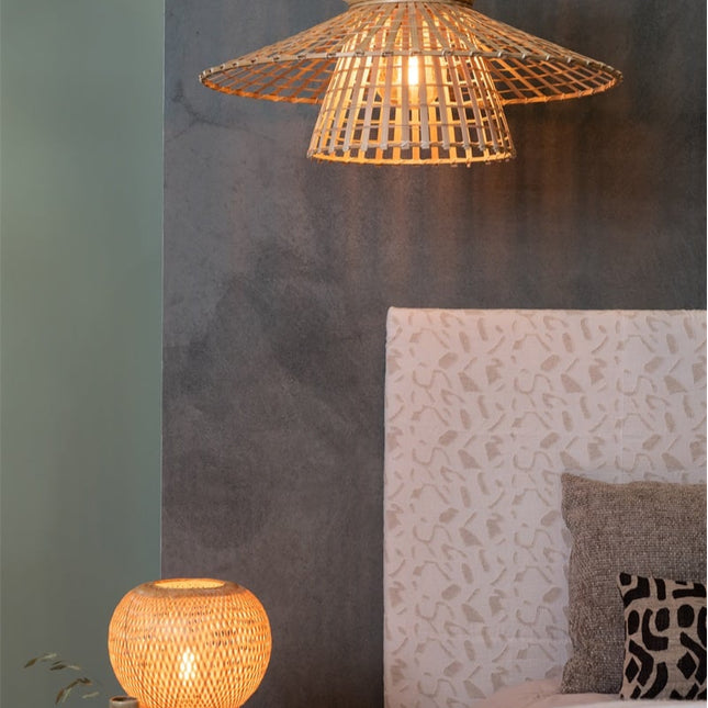 Lampe de Table Barbados Bambou Naturel 25 cm