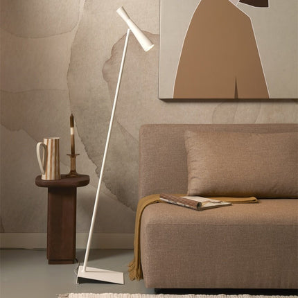 Lampadaire Bordeaux Fer Blanc GU10 145 cm