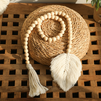 Handmade Bohemian Beaded Pompom