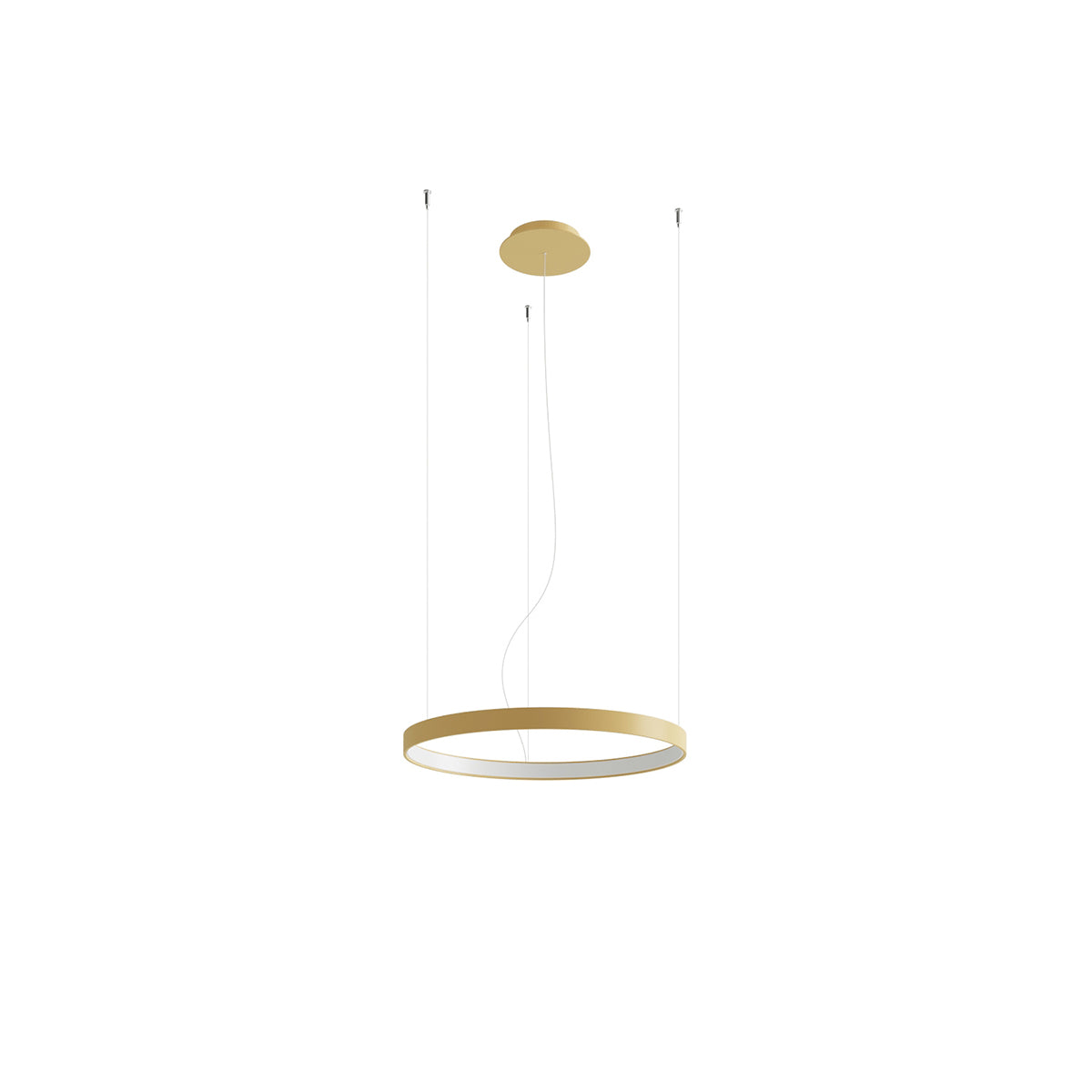 Solis 55 Gold LED 3000K Ring-Kronleuchter