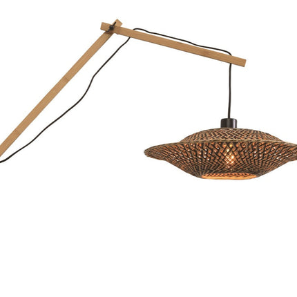 Applique Murale Bali Bambou Naturel et Noir 105 cm
