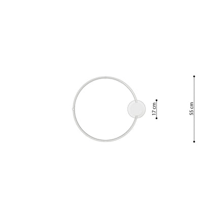Ceiling light Ring Solis 55 gold LED 4000K