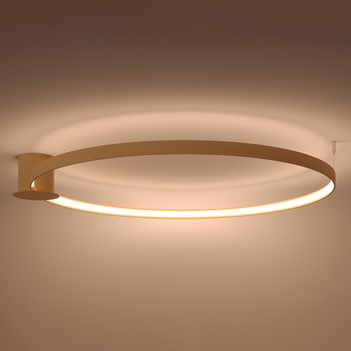 Ceiling light Ring Solis 110 gold LED 3000K