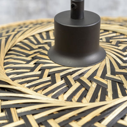 Applique Murale Bali Bambou Naturel et Noir 105 cm