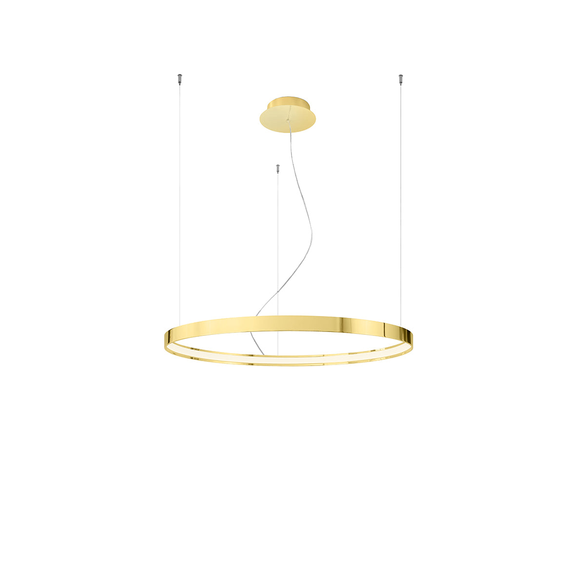 Solis Ring Chandelier 78 Polished Gold LED 3000K