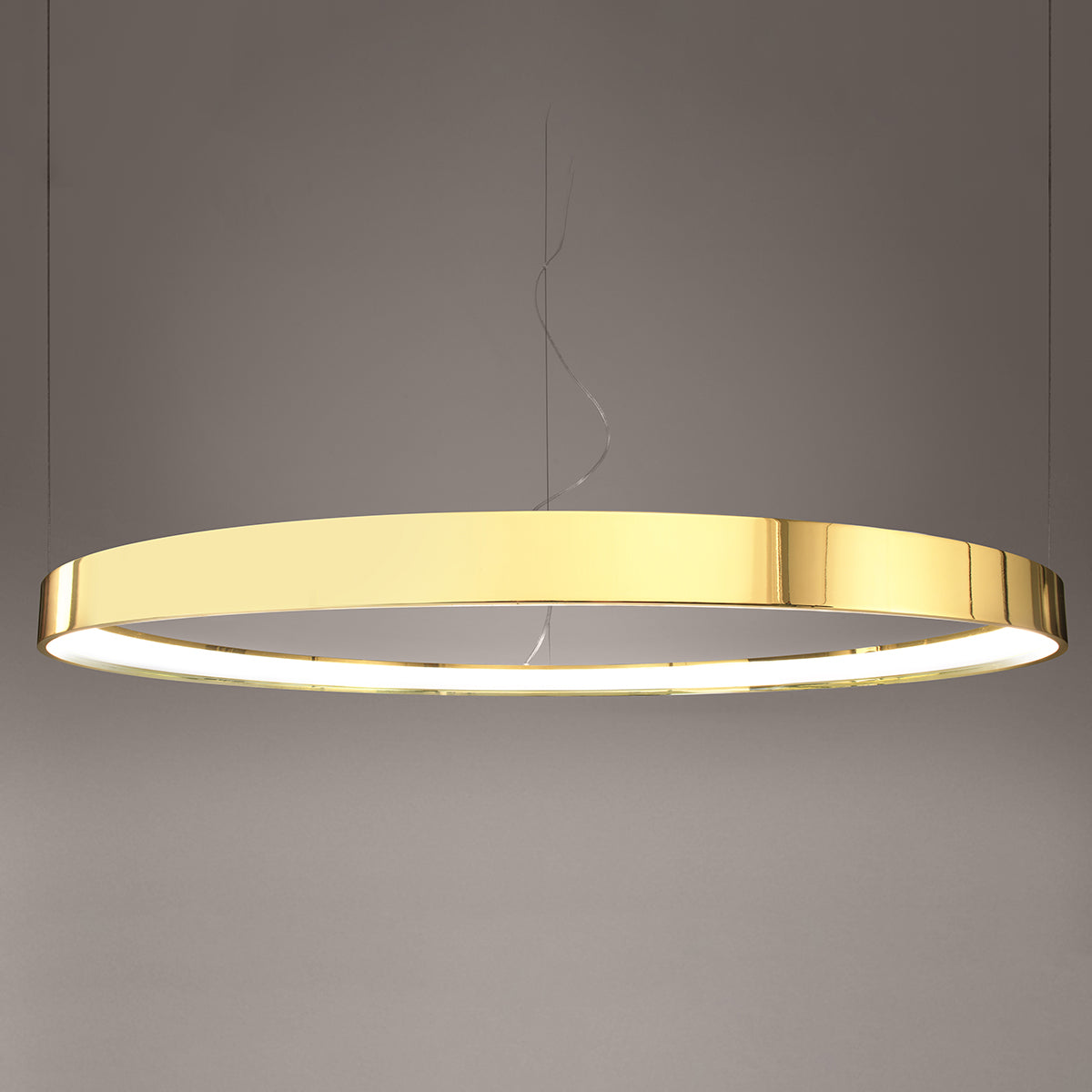 Solis Ring Chandelier 78 Polished Gold LED 3000K