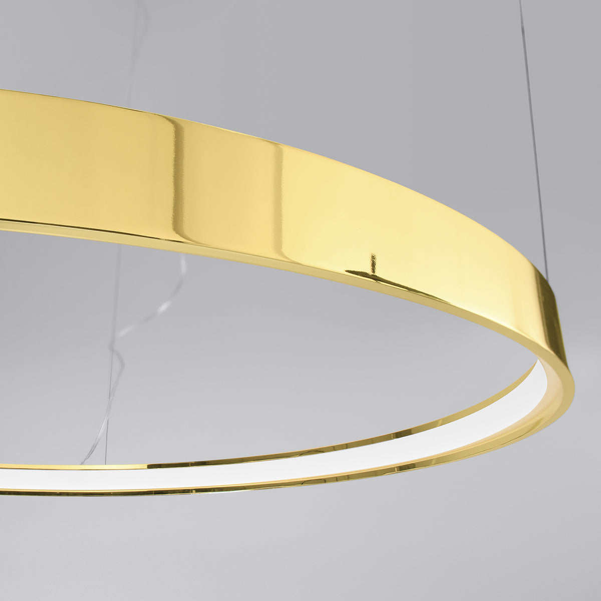 Solis Ring Chandelier 78 Polished Gold LED 3000K