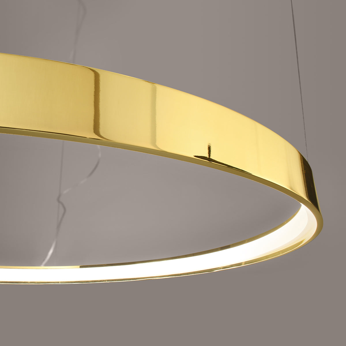 Solis Ring Chandelier 78 Polished Gold LED 3000K