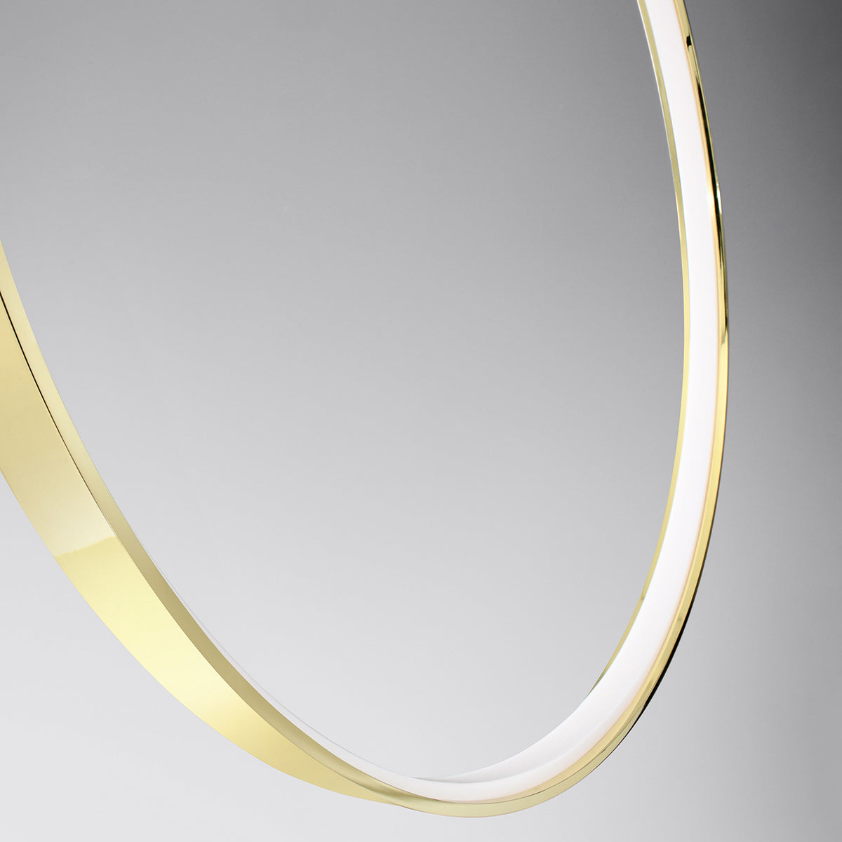 Pendant lamp Ring Solis 78 polished gold LED 3000K