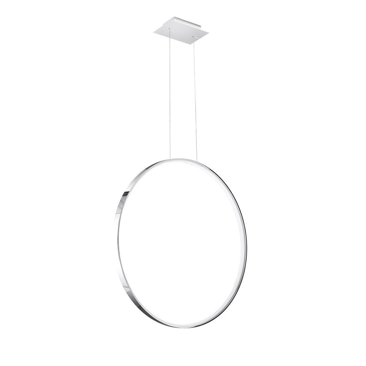 Pendant lamp Ring Solis 78 chrome LED 4000K