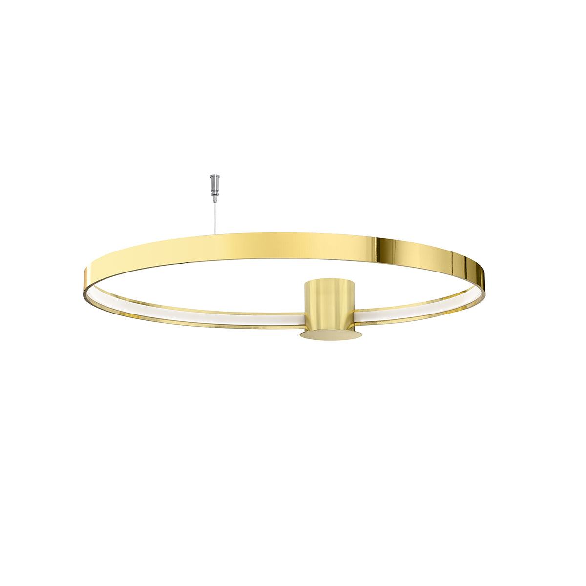 Ceiling light Ring Solis 78 polished gold LED 3000K