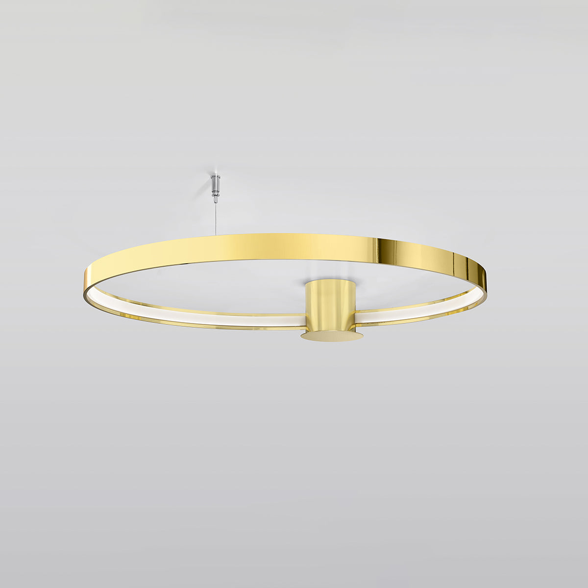 Ceiling light Ring Solis 78 polished gold LED 3000K