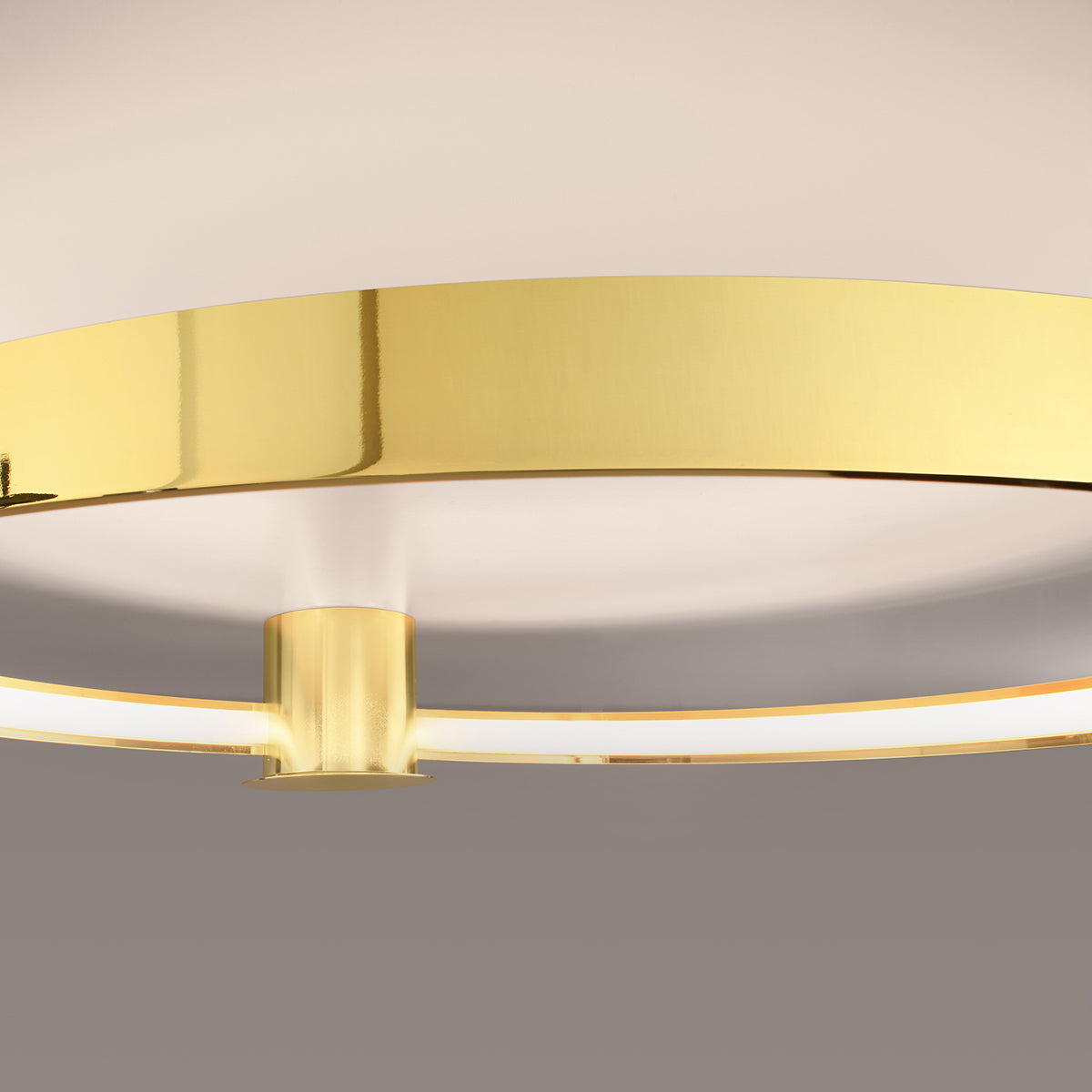 Ceiling light Ring Solis 78 polished gold LED 3000K