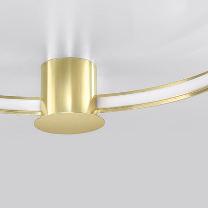 Ceiling light Ring Solis 78 polished gold LED 3000K