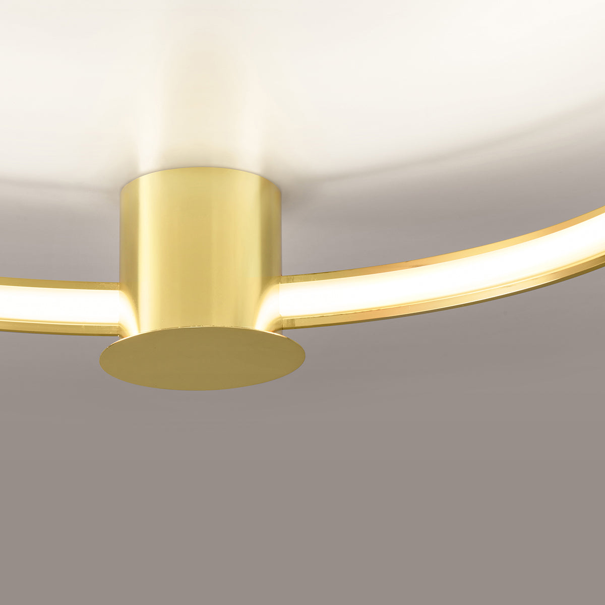 Ceiling light Ring Solis 78 polished gold LED 3000K