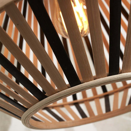 Lampadaire Merapi Bambou Naturel et Noir 150 cm