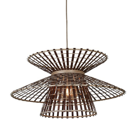 Suspension Machu Picchu Bambou Naturel et Brun 57 cm