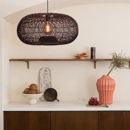 Suspension Arizona Bambou Bordeaux 50 cm