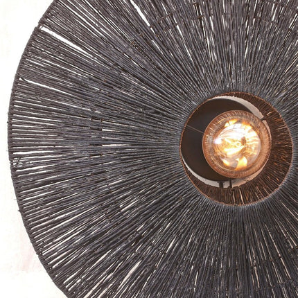 Iguazu Jute Black Wall Light 40 cm