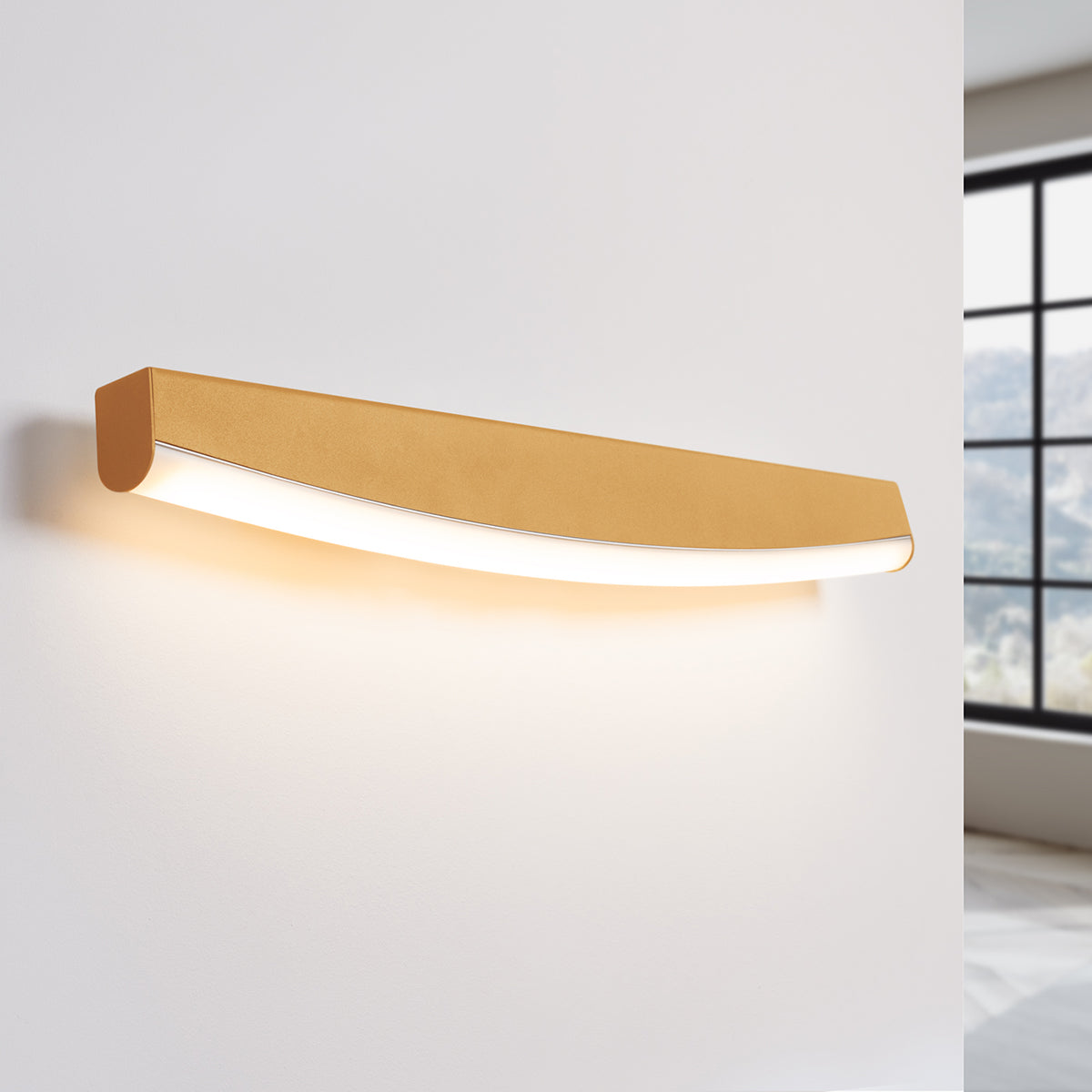 Gold LED Bar Wall Light 3000K