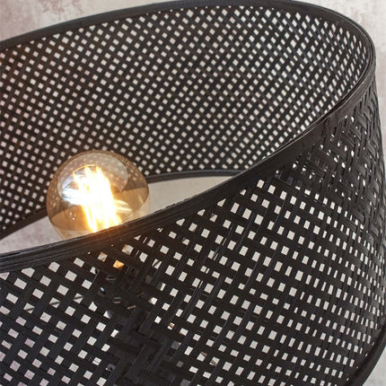 Java Stehleuchte 3 schwarze Bambusbeine 150 cm