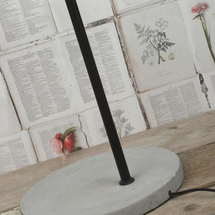 Lampadaire Oslo Fer et Ciment Noir pour 3 Ampoules 190 cm