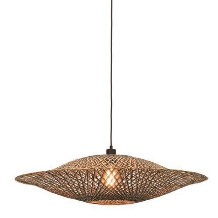 Bali Bambus Pendelleuchte Schwarz und Natur 87 cm