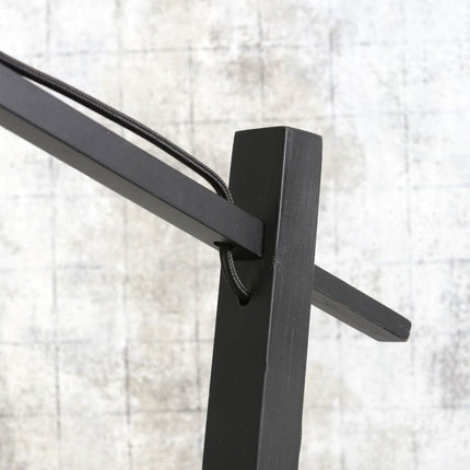 Lampadaire Kalimantan Bambou Naturel et Noir