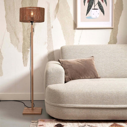 Iguazu Stehlampe Jute und natürlicher Bambus 125 cm