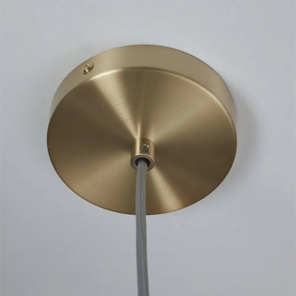 Verona Pendelleuchte, klares Streifenglas, Ø18 cm