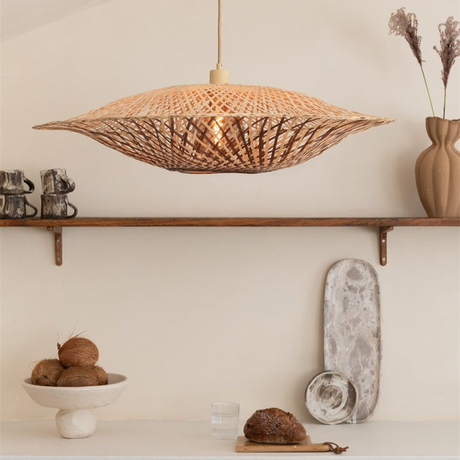 Suspension Madura Bambou Naturel et Brun 87 cm
