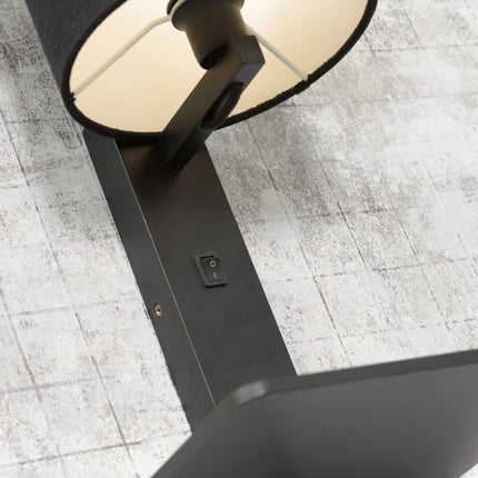 Andes Bamboo and Black Ecolin Wall Light 36 cm