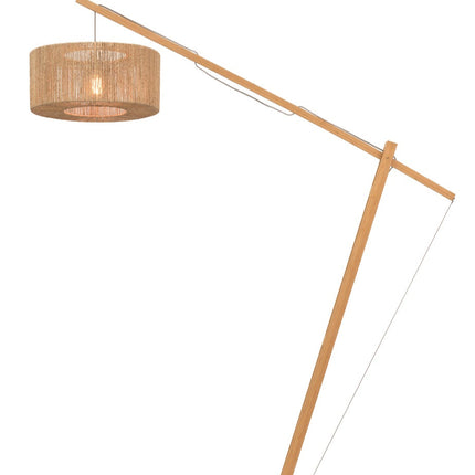 Lampadaire Iguazu Jute et Bambou Naturel 218 cm