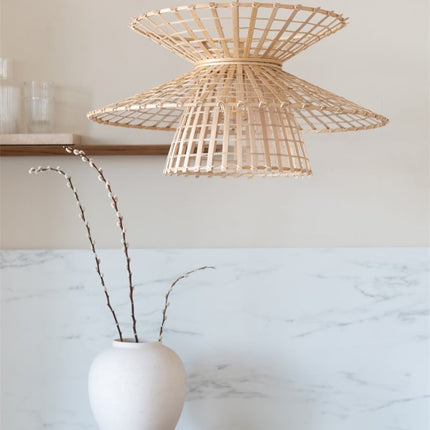 Suspension Machu Picchu Bambou Naturel 57 cm