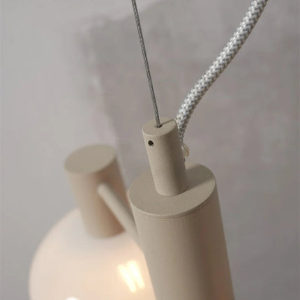 Suspension Bologna 4 Bras Verre Dégradé Blanc