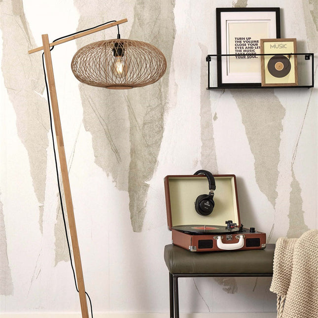 Cango Stehlampe aus natürlichem Bambus, 150 cm