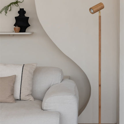 Lampadaire Java Bambou Naturel LED