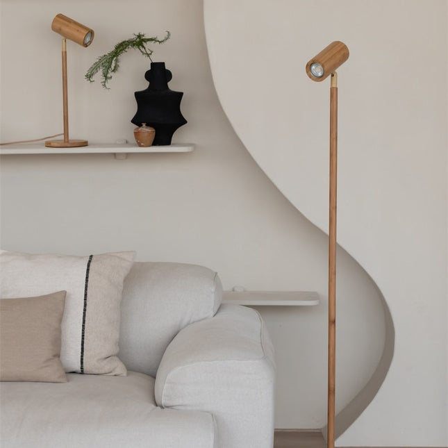 Java Naturbambus LED-Stehleuchte