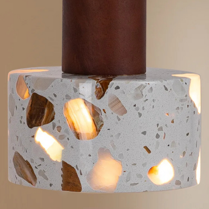 Suspension Wabi-Sabi en Pierre Terrazzo