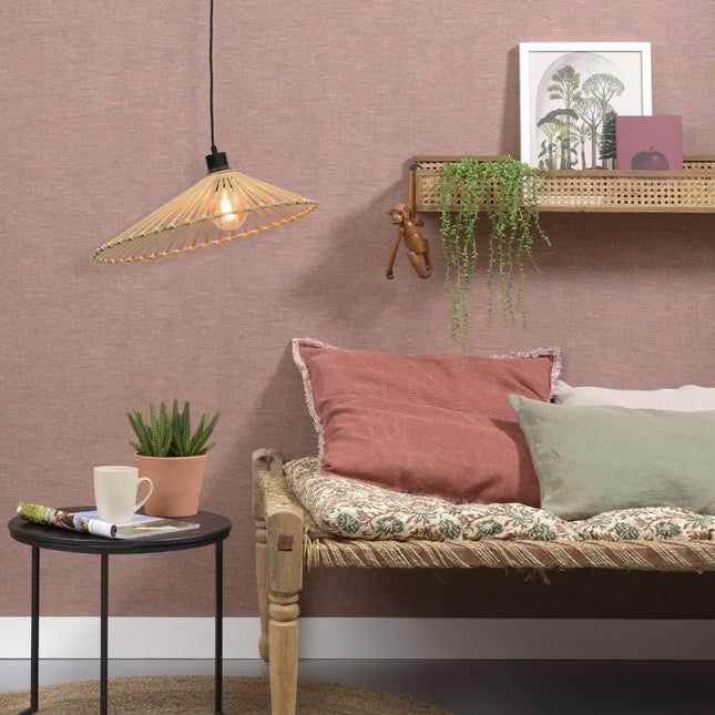 Suspension Bromo Asymétrique Bambou Naturel Ø60 cm