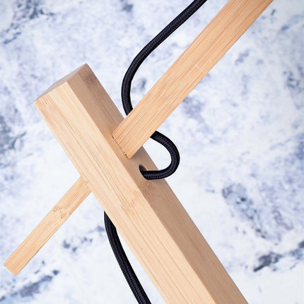 Lampadaire Ibiza Bambou Noir 150 cm