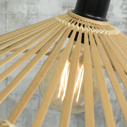 Suspension Bromo Asymétrique Bambou Naturel Ø60 cm