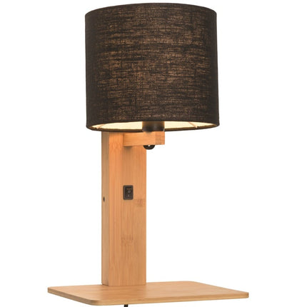 Andes Natural Bamboo and Black Ecolin Wall Light 36 cm