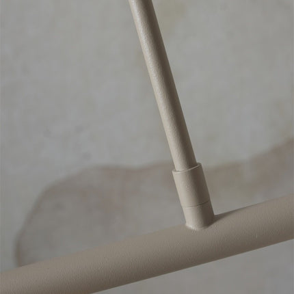 Suspension Sapporo 3 Disques Verre Blanc & Sable 115 cm