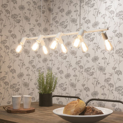 Suspension Blanche Miami 8 Bras Design