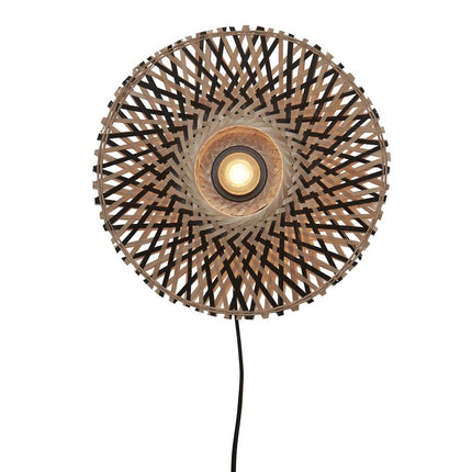 Kalimantan Bamboo Wall Light Black and Natural XS