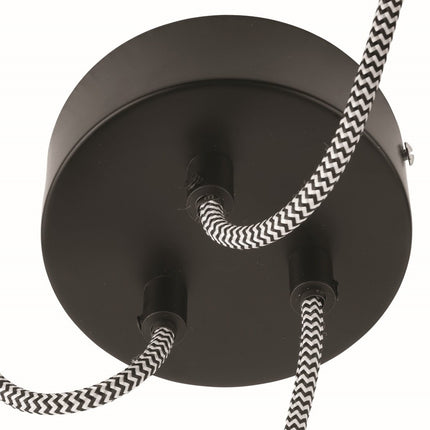 Tanami Pendelleuchte aus natürlichem Rattan, 3 Röhren, 50 cm